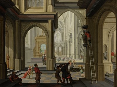 Iconoclasm in a Church, 1630 by Dirck van Delen